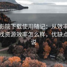 蜂鸟影院下载使用随记：从效率角度来看找资源效率怎么样，优缺点直接说