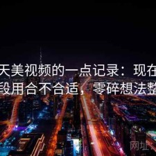 关于天美视频的一点记录：现在这个阶段用合不合适，零碎想法整理