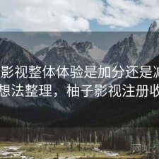 柚子影视整体体验是加分还是减分？零碎想法整理，柚子影视注册收费吗