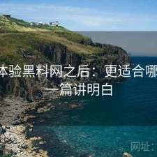 实际体验黑料网之后：更适合哪些人，一篇讲明白