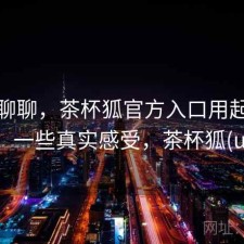 简单聊聊，茶杯狐官方入口用起来顺不顺，一些真实感受，茶杯狐(upfox)