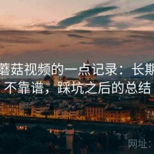 关于蘑菇视频的一点记录：长期看靠不靠谱，踩坑之后的总结