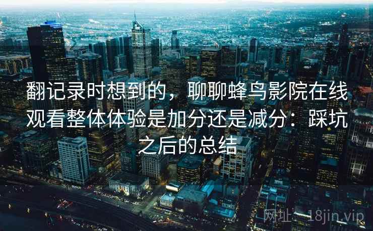 翻记录时想到的，聊聊蜂鸟影院在线观看整体体验是加分还是减分：踩坑之后的总结  第2张