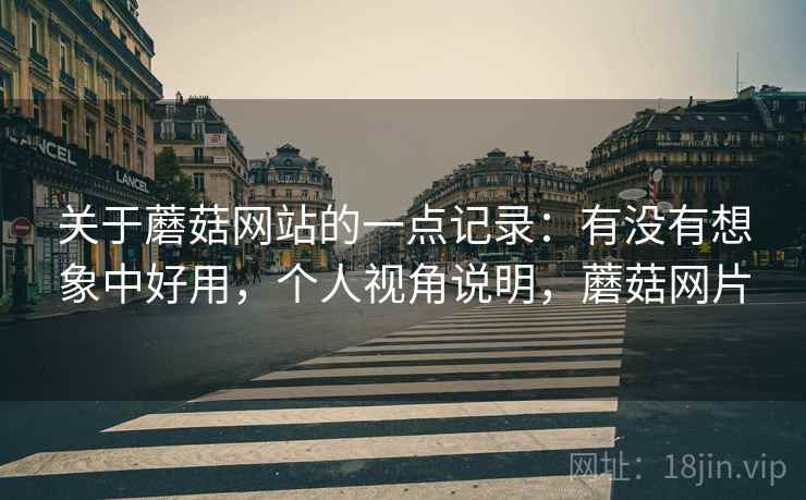 关于蘑菇网站的一点记录：有没有想象中好用，个人视角说明，蘑菇网片  第2张