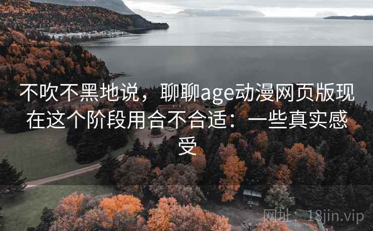 不吹不黑地说，聊聊age动漫网页版现在这个阶段用合不合适：一些真实感受  第1张