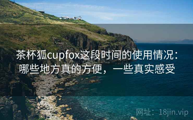 茶杯狐cupfox这段时间的使用情况：哪些地方真的方便，一些真实感受  第1张