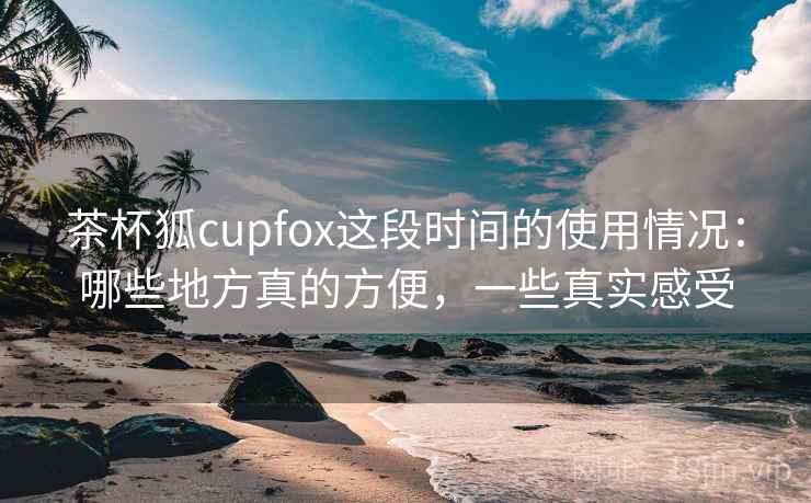 茶杯狐cupfox这段时间的使用情况：哪些地方真的方便，一些真实感受  第2张